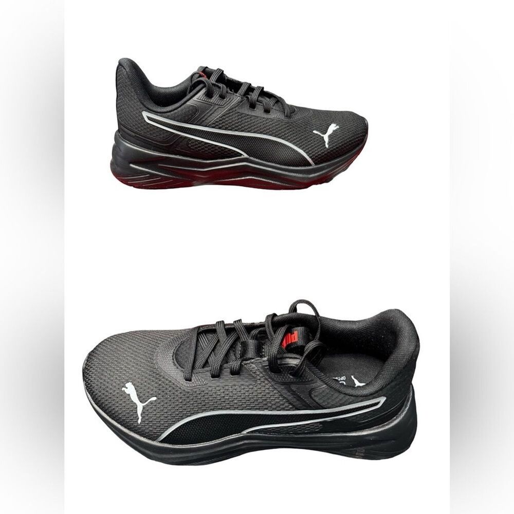 Puma Disperse Men’s Sneakers Size 8.5 Black White Red BNIB 312263-03